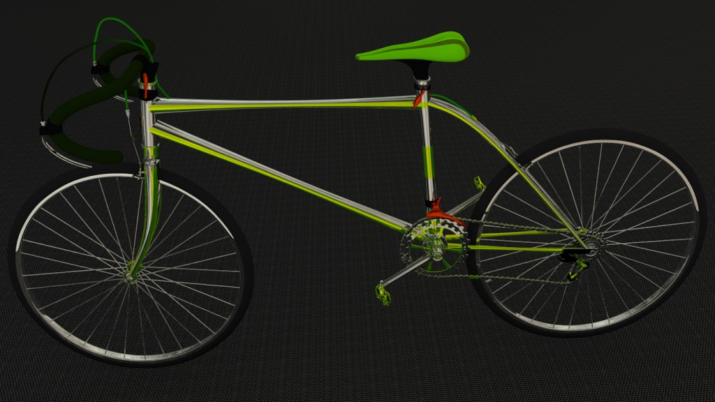 10 Speed Bike  high poly  preview image 1